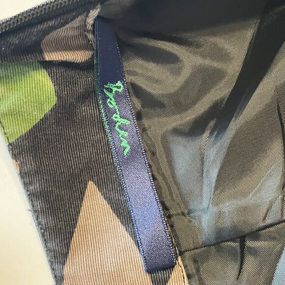 Boden Floral A-Line Midi Skirt Womens Size 8 8R Black Multicolor Bold Career - Picture 8 of 11